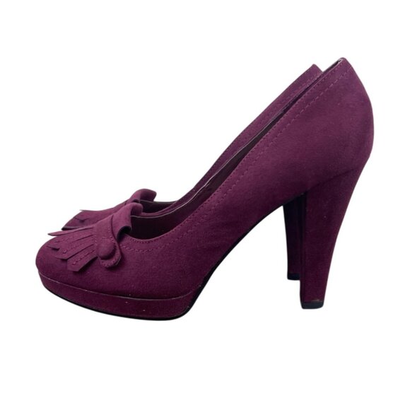 Naturalizer Merlot Fringe Womens Pumps 9.5M - Picture 5 of 11